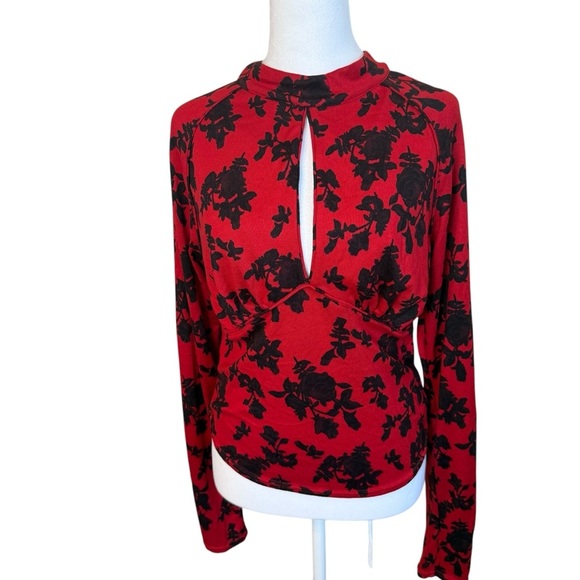 Free People Dinner Party Top Vintage Combo Large Retro Chic Soft Sexy Siren Work - Picture 5 of 13